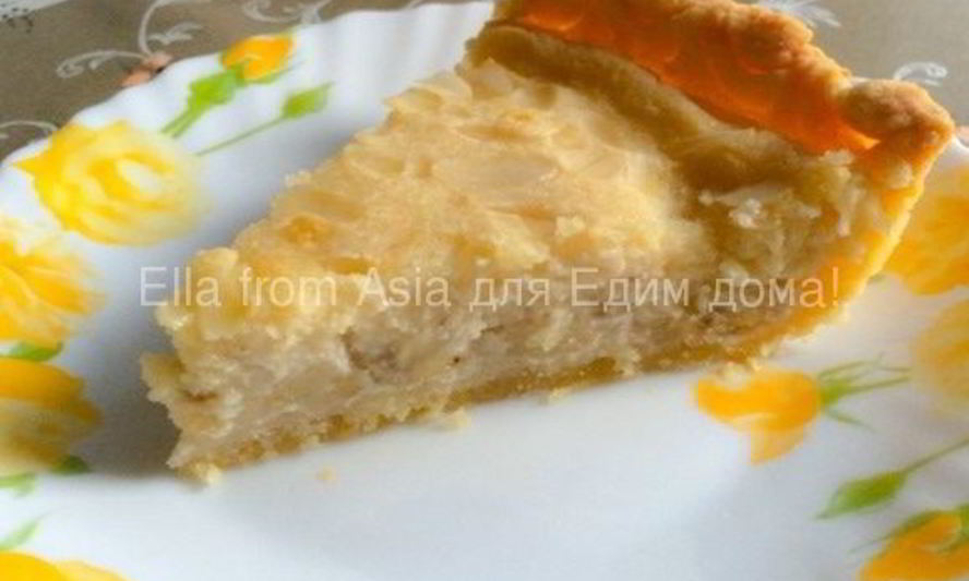 Рецепт бананово-миндальный тарт с маскарпоне