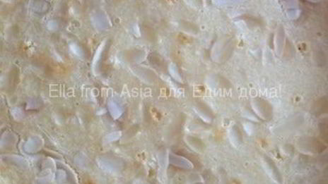 бананово-миндальный тарт с маскарпоне