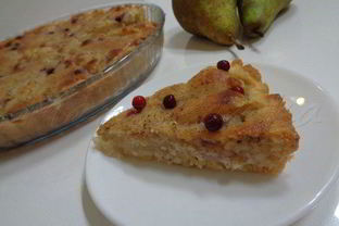 Грушевый тарт под миндально-ванильным кремом