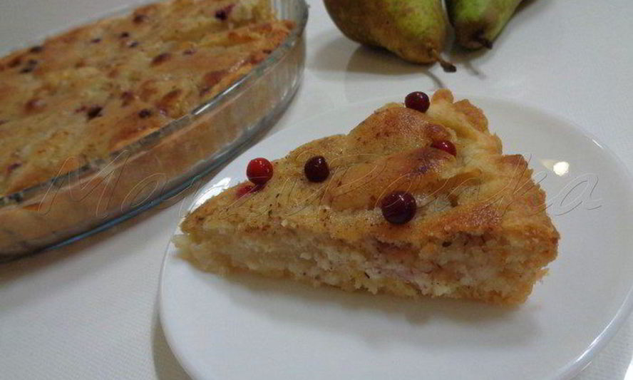 Рецепт грушевый тарт под миндально-ванильным кремом