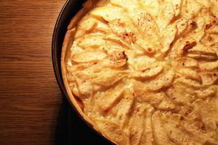 Грушевый тарт с мятной заливкой