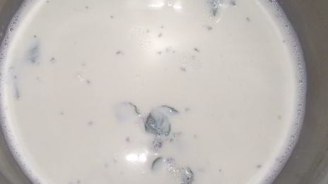 грушевый тарт с мятной заливкой