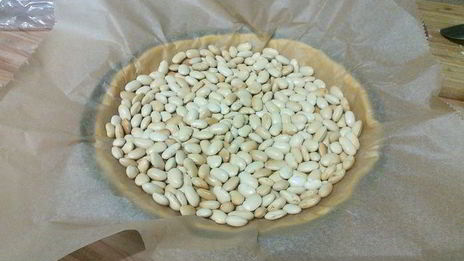 картофельный тарт на тыквенном тесте