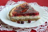 Клюквенный тарт с творожным сыром