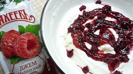 малиново-сметанный тарт