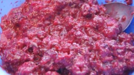 малиновый тарт со сливочной заливкой