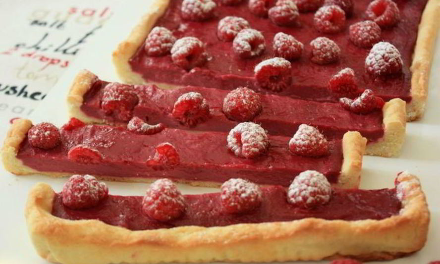 Рецепт малиновый тарт