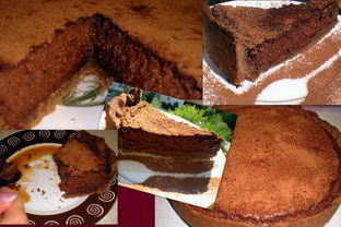 Миндальный тарт с брауни