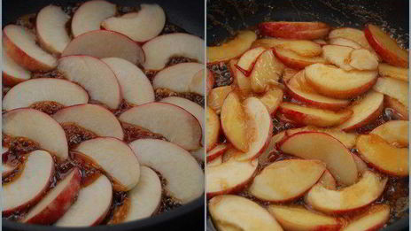 миндальный тарт с карамелизованными нектаринами