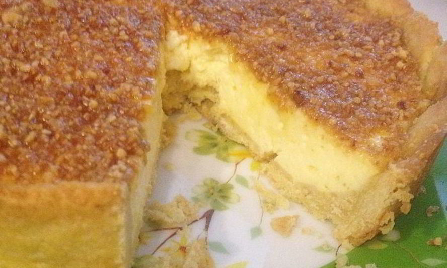 Рецепт миндальный тарт с лимонной начинкой