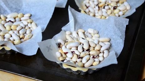 мини тарты с грибами и пармезаном