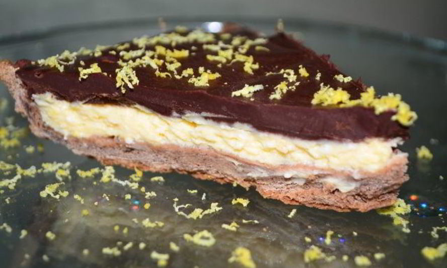 Рецепт нежный лимонно-шоколадный тарт