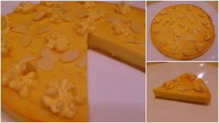 Новогодний мандариновый диетический тарт