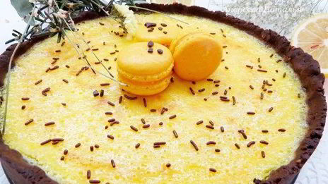 шоколадно-лимонный тарт