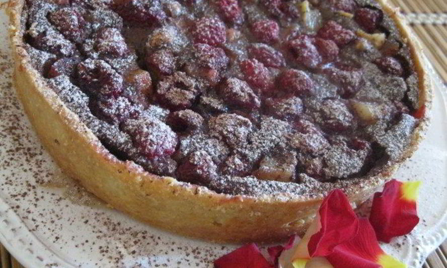 Рецепт тарт малиново-грушевый перезвон