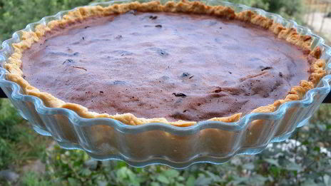 тарт с дынной пастилой и шоколадом