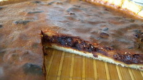 тарт с дынной пастилой и шоколадом