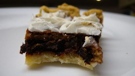 тарт с дынной пастилой и шоколадом