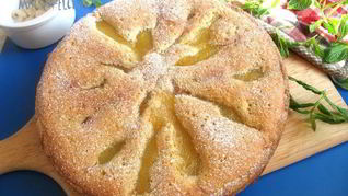 Тарт с франжипаном и карамелизованной грушей