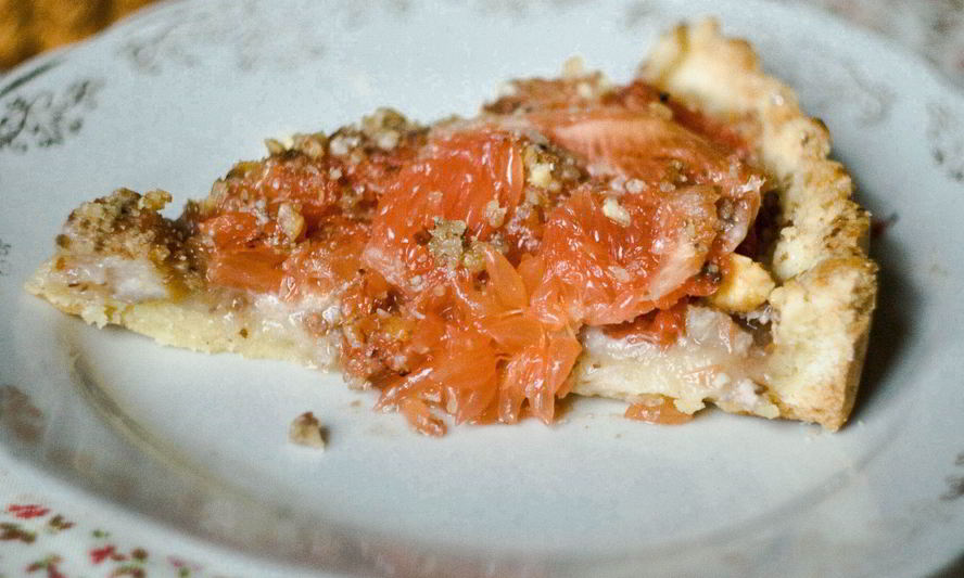 Рецепт тарт с грушей и грейпфрутом