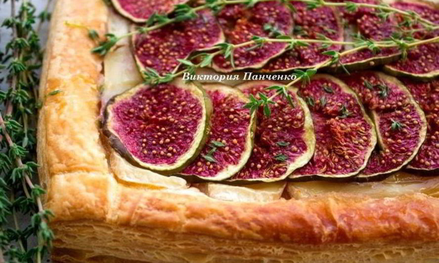 Рецепт тарт с инжиром и сыром бри