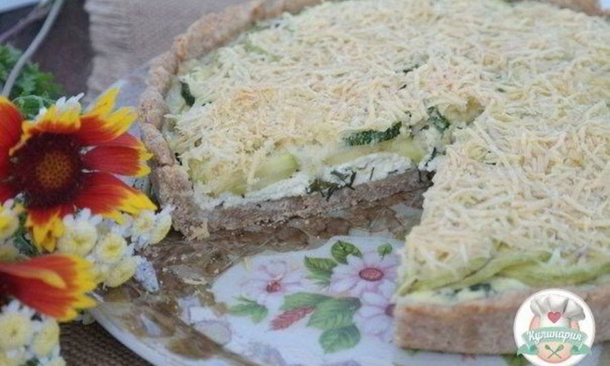 Рецепт тарт с кабачками и творогом
