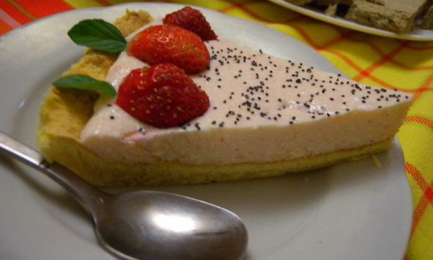 Рецепт тарт с клубничным суфле