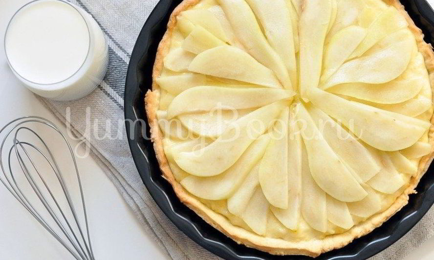 Рецепт тарт с кокосовым молоком и грушами