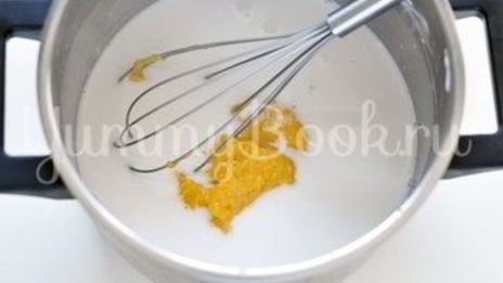 тарт с кокосовым молоком и грушами