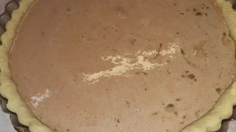 тарт с куриной печенью