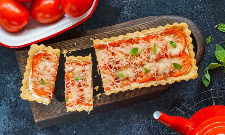 Рецепт тарт с помидорами и сыром