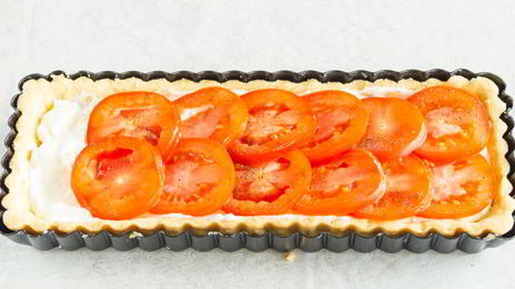 тарт с помидорами и сыром