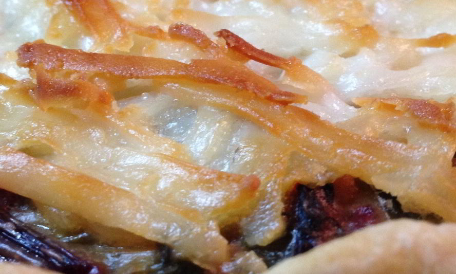 Рецепт тарт с пореем и мангольдом