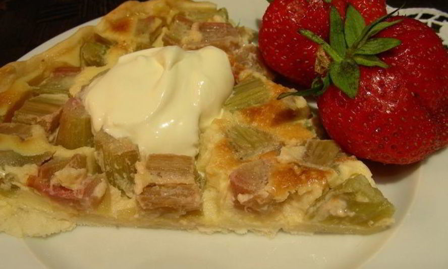 Рецепт тарт с ревенем