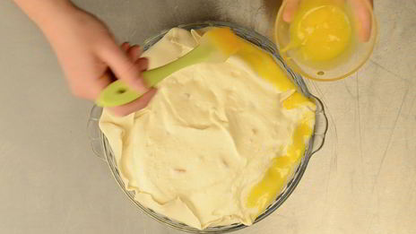 тарт с рикоттой, лимонной цедрой и цукатами