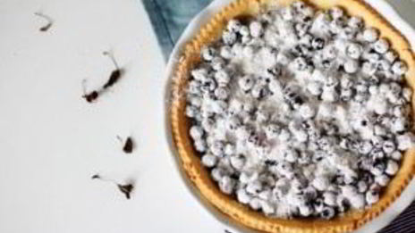 тарт со смородиной и меренгой