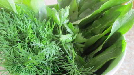 тарт творожный с зеленью