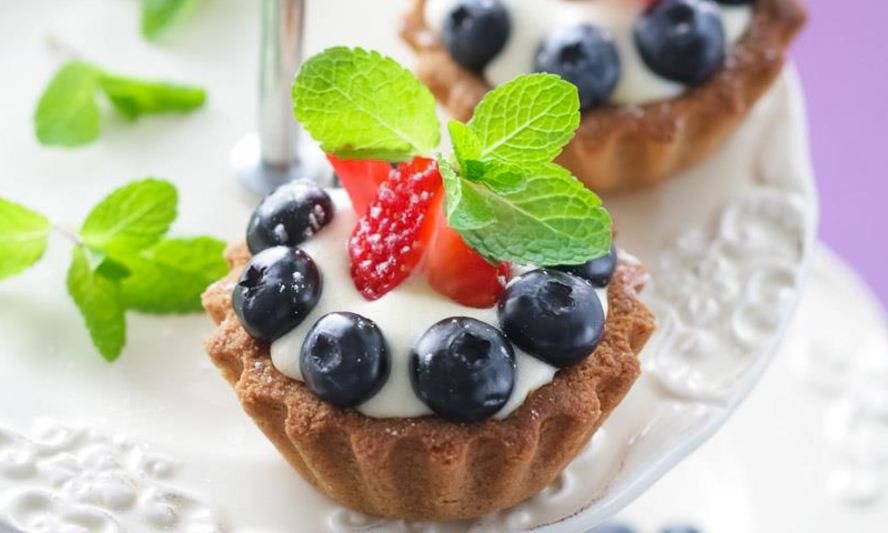 Рецепт тартинки с заварным сливочным кремом