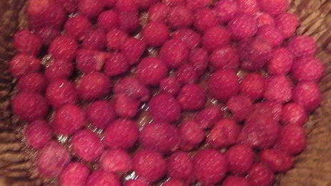 трюфельный тарт с малиной