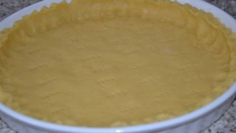 творожный тарт с персиками