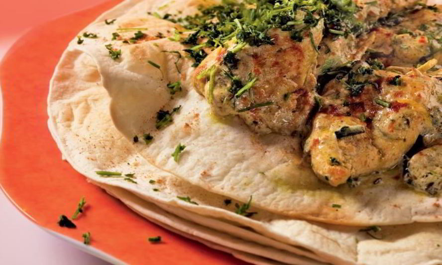 Рецепт тортилья с куриным карри
