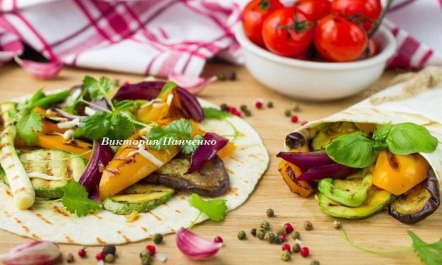 Рецепт тортилья с овощами-гриль