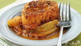 Французские тосты с яблоками и виски