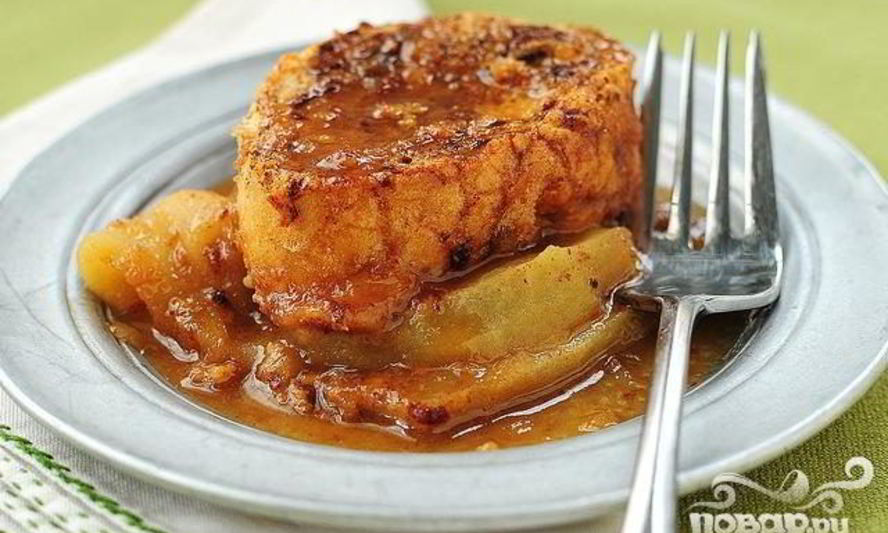 Рецепт французские тосты с яблоками и виски