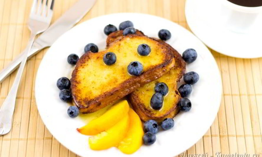 Рецепт французские тосты с ягодами и медом