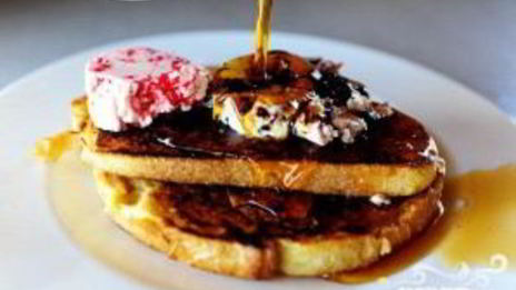 французские тосты с ягодным маслом