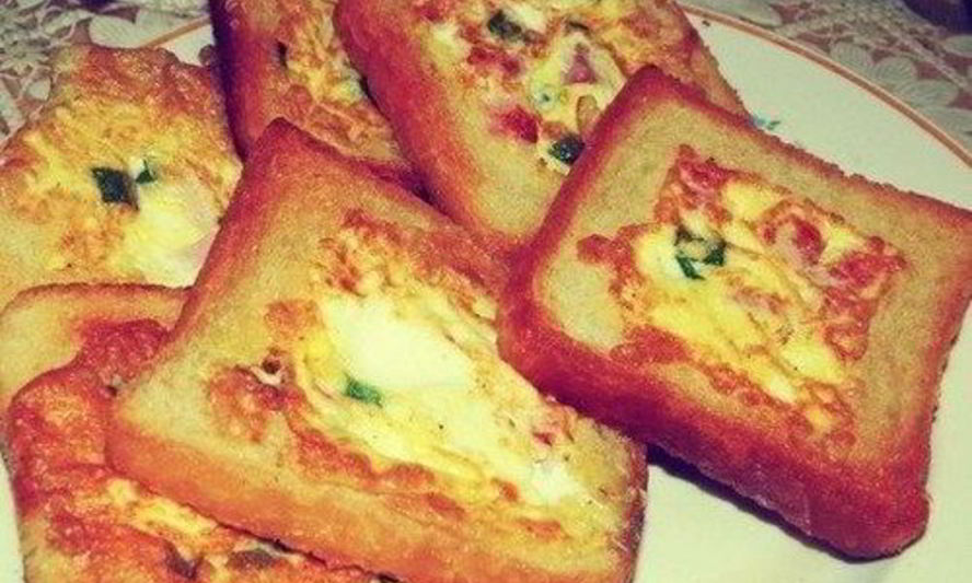 Рецепт хрустящие тосты с ветчиной к завтраку