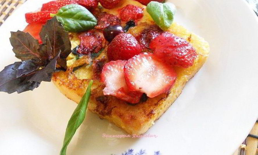 Рецепт клубничных тостов