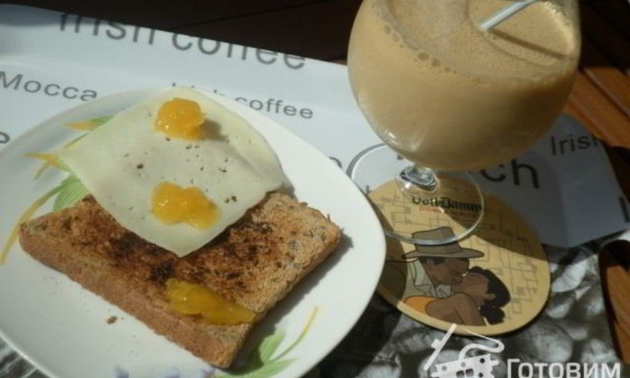 Рецепт кофейное ласси с тостом