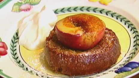 коричные тосты с нектаринами на гриле